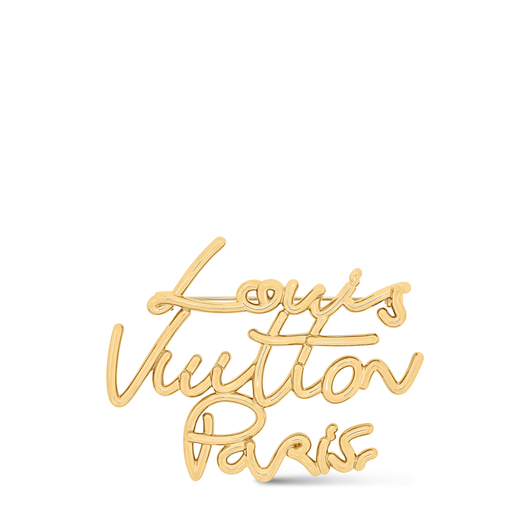 LV Script Brooch S00 - Women - Fashion Jewelry | LOUIS VUITTON ®